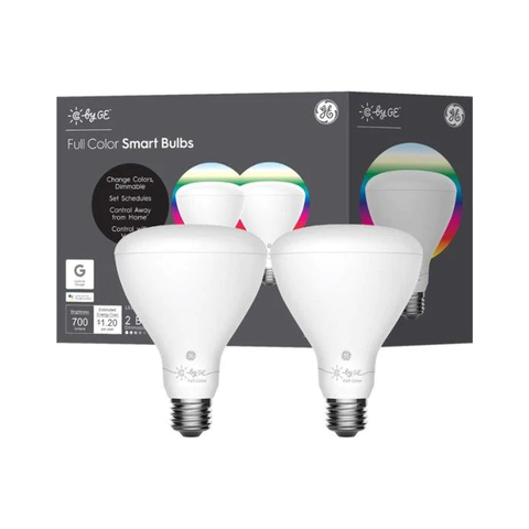 3- Pack C by GE Full Color Smart Bulb BR30 Bundle