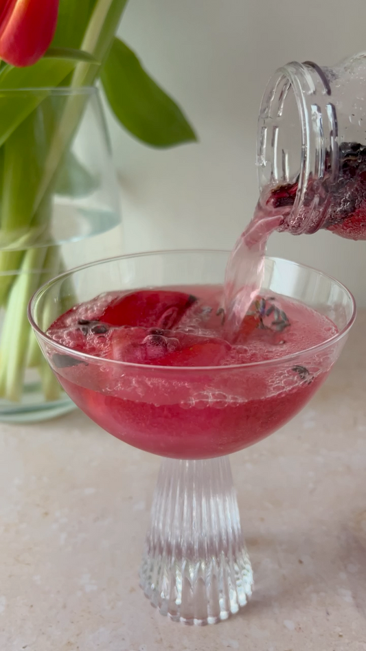 Coconut Hibiscus Mocktail 🌺 🥥